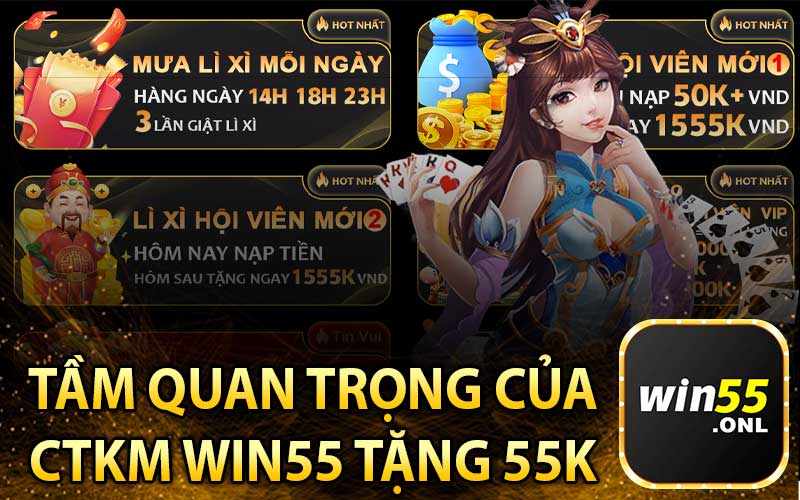 Tầm Quan Trọng Của CTKM Win55 Tặng 55K